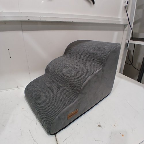 AODISMAN 3-STEP MULTI-USE INDOOR PET STAIRS - 22.4" X 15" X 15" - GREY image 2