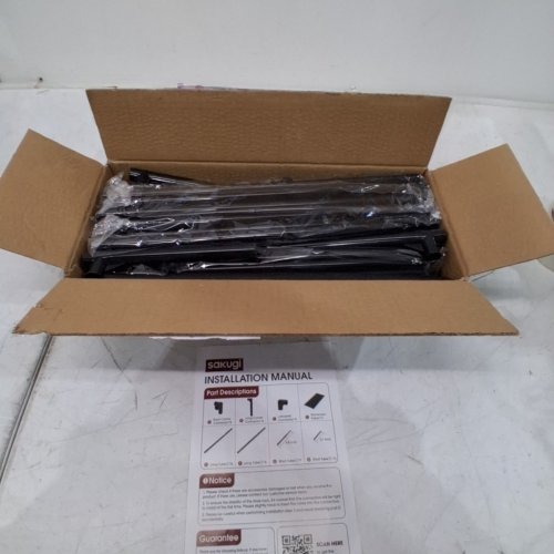 SAKUGI 3-TIER DURABLE SHOE RACK- BLACK image 2