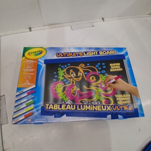 CRAYOLA ULTIMATE LIGHT BOARD DRAWING TABLET, 6 MARKERS - BLUE BORDER (74-7236) image 2