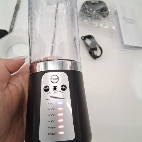 ELECTRIC PENIS PUMP WITH 5 SUCTION INTENSITIES - BLACK/CLEAR image 4