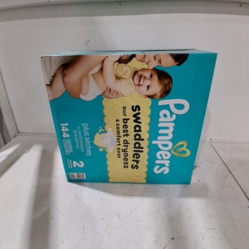 144PK PAMPERS SWADDLERS DISPOSABLE DIAPERS - SIZE 2 (10LBS -22LBS) image 3