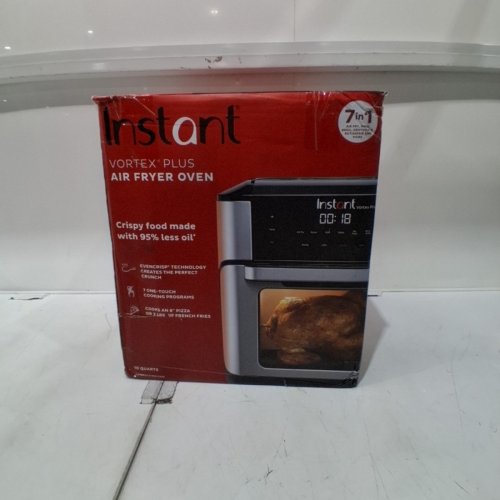 INSTANT POT VORTEX PLUS 7-IN-1 AIR FRYER OVEN WITH ROTISSERIE BASKET - 10QT - SILVER/BLACK (MODEL: VORTEX PLUS 10) image 7