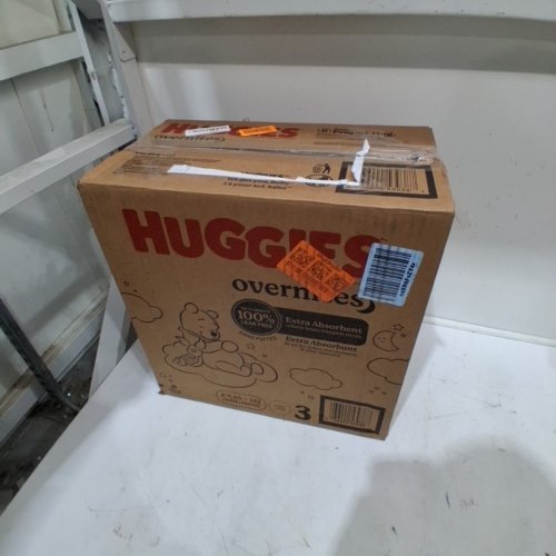 132PK HUGGIES OVERNITES NIGHT TIME BABY DIAPERS - SIZE 3 - WINNIE THE POOH - (MODEL: 5454701) image 3