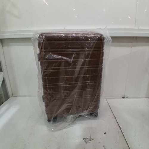 LARVENDER ROLLING SUITCASE CARRY-ON WITH HANDLE AND BUILT-IN LOCK - 20" - GLOSSY MOCHA image 2