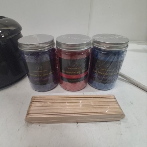 PURE CLEAN LOVE WAX WARMER WITH SCENTED WAX BEADS - BLACK image 3