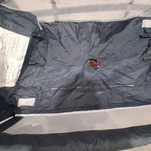 NOOKBEYA 2 LAYER COLLAPSIBLE BEDSIDE BABY BASSINET WITH BUILT IN CHANGING TABLE, STORAGE RACK AND CARRY BAG - NAVY/GREY (MODEL: MM002) image 4