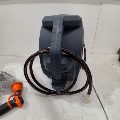GIRAFFE TOOLS WALL MOUNTED RETRACTABLE GARDEN HOSE REEL - 1/2" X 100FT - DARK GREY (MODEL: AW3012US-MB) image 5