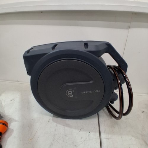 GIRAFFE TOOLS WALL MOUNTED RETRACTABLE GARDEN HOSE REEL - 1/2" X 100FT - DARK GREY (MODEL: AW3012US-MB) image 6