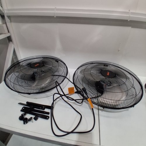 2PK XCITY 3-SPEED METAL INDUSTRIAL FLOOR FAN - 20" - BLACK (MODEL: HIFANXFLOOR20) image 2