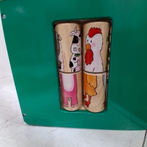BATTAT WOODEN FARM-THEMED EDUCATIONAL ACTIVITY CUBE - AGES 1+ (MODEL: BT2599) image 6