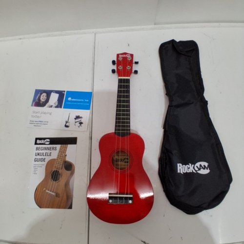 ROCKJAM SOPRANO UKULELE FOR LEARNERS WITH CARRY BAG - 21" - RED (MODEL: UK-222-RD) image 2