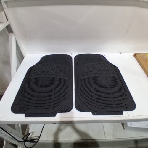 2PC FH GROUP - CAR FLOOR MATS - FRONT: 28.7" X 18.5" - BLACK (MODEL: F11306) image 2