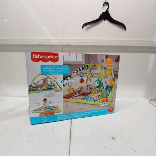 FISHER-PRICE 3-IN-1 RAINFOREST SENSORY GYM BABY PLAYMAT - 30.3" X 32.3" - ASSORTED COLORS (MODEL: HJW08) image 3