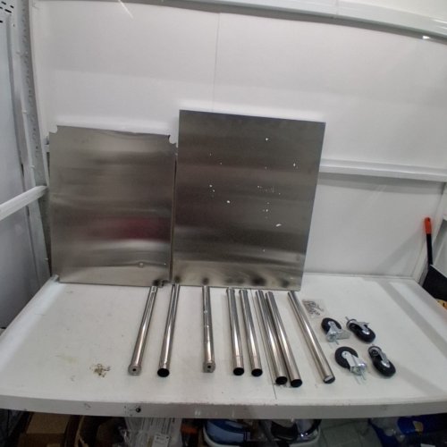 STAINLESS STEEL FOOD PREP WORK TABLE WITH WHEELS - 24" X 30" X 38" - SILVER (MODEL: HETG-24*30) image 2