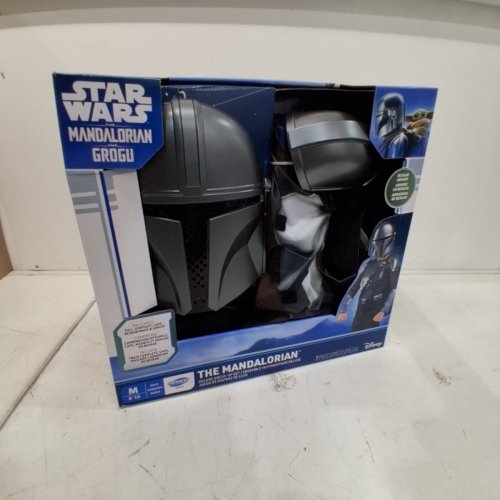 7PC JAZWARES STAR WARS THE MANDALORIAN COSTUME SET - MEDIUM (8-10) - BLACK AND GRAY (STYLE: JDU0103) image 3