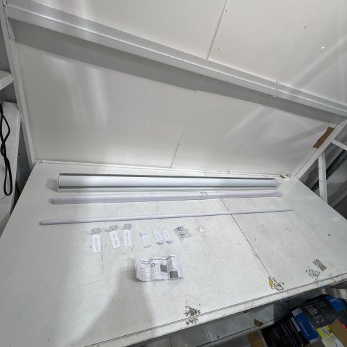 KOKORONA CORDLESS ZEBRA WINDOW ROLLER BLINDS - 54" W X 72" H - WHITE (MODEL: DZSTBML) image 3
