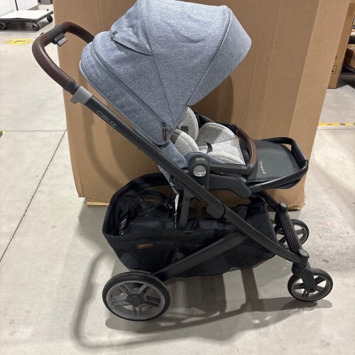UPPABABY CRUZ® V3 2-IN-1 LIGHTWEIGHT LAY-FLAT OR RECLINE BABY STROLLER WITH FLEXRIDE SUSPENSION, SUN/RAIN COVERS AND STORAGE BASKET - MAX 50LBS - JULIAN DENIM BLUE (MODEL: 0403-CRZ-NA-JUL) image 2
