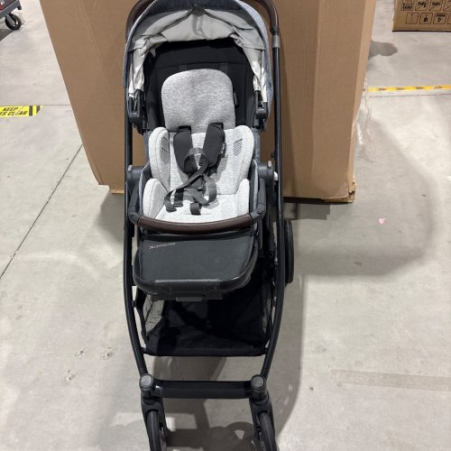 UPPABABY CRUZ® V3 2-IN-1 LIGHTWEIGHT LAY-FLAT OR RECLINE BABY STROLLER WITH FLEXRIDE SUSPENSION, SUN/RAIN COVERS AND STORAGE BASKET - MAX 50LBS - JULIAN DENIM BLUE (MODEL: 0403-CRZ-NA-JUL) image 3