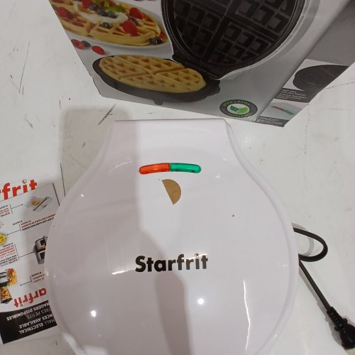 STARFRIT ELECTRIC WAFFLE MAKER - WHITE (MODEL: 024422 (S6209)) image 2