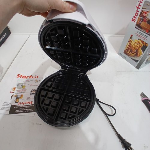 STARFRIT ELECTRIC WAFFLE MAKER - WHITE (MODEL: 024422 (S6209)) image 4