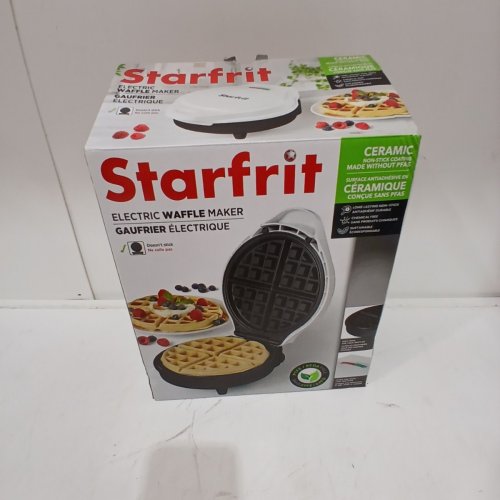 STARFRIT ELECTRIC WAFFLE MAKER - WHITE (MODEL: 024422 (S6209)) image 5