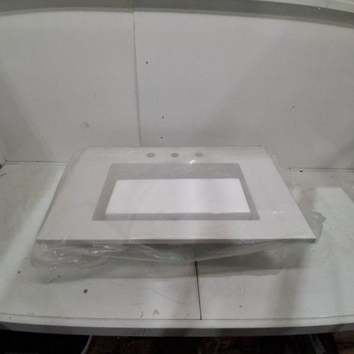 ANGRYWIN BATHROOM VANITY SINK TOP - 31" X 19" - WHITE (ITEM: DJVN000073_1) image 4