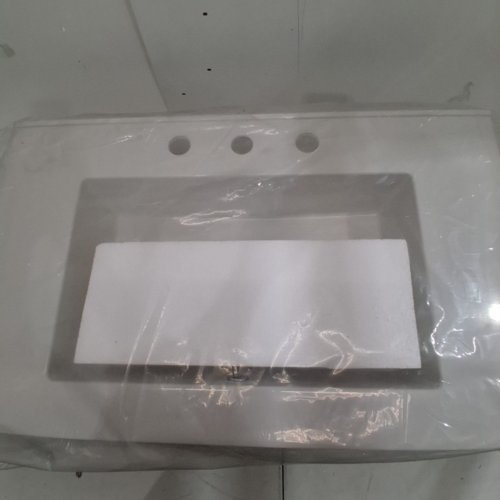 ANGRYWIN BATHROOM VANITY SINK TOP - 31" X 19" - WHITE (ITEM: DJVN000073_1) image 5
