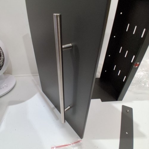WALL MOUNTED KITCHEN UNDERSHELF STORAGE CABINET - GREY image 4