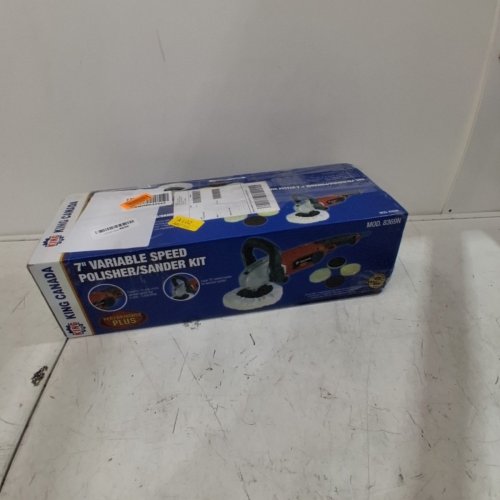 KING CANADA VARIABLE SPEED CORDED ELECTRIC POLISHER/SANDER KIT - 7" / 3000RPM - RED (MODEL: 8369N image 9