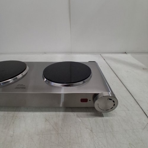 SALTON STAINLESS STEEL INFRARED COOKTOP DOUBLE BURNER - 1800W - GREY (MODEL: HP1269A) image 4