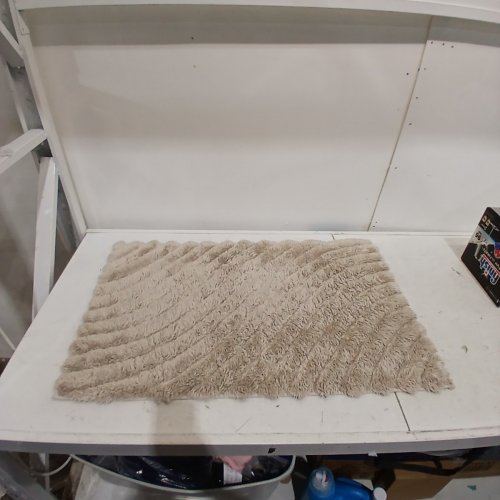 SAFDIE TUFTED WAVE BATH MAT - 22" X 35" - TAUPE image 2