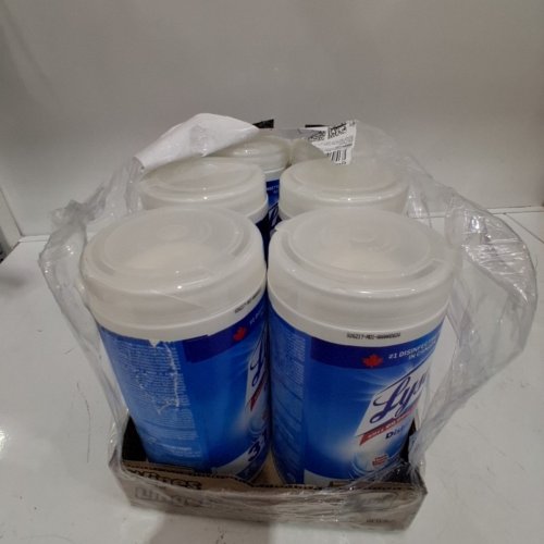 6PK ( 75 WIPES PER ) LYSOL DISINFECTING WIPES CRISP LINEN image 2
