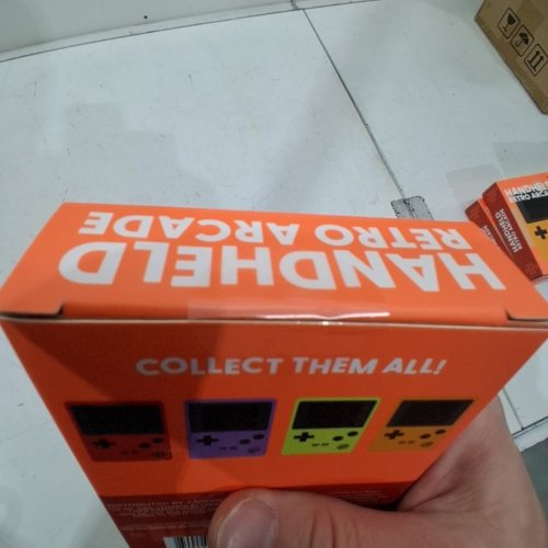J'ADORE HANDHELD RETRO ARCADE GAME - 100 GAMES - 3.1" X 4.7" - ORANGE (MODEL: 851782) image 4