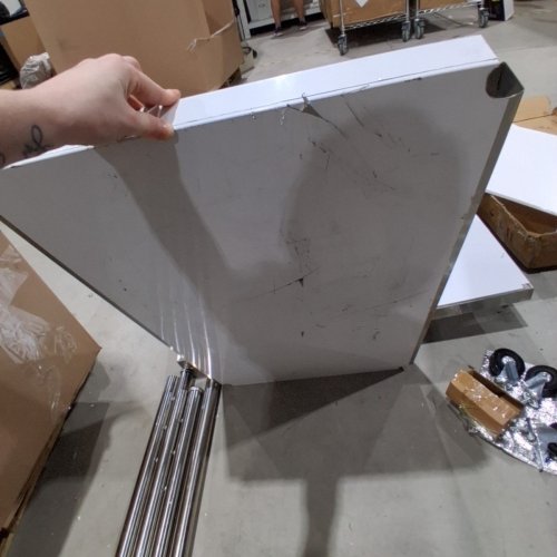 STAINLESS STEEL WORK TABLE WITH WHEELS - 36" X 24" X 40" - STAINLESS STEEL (MODEL: HETG-24*36-L) image 4