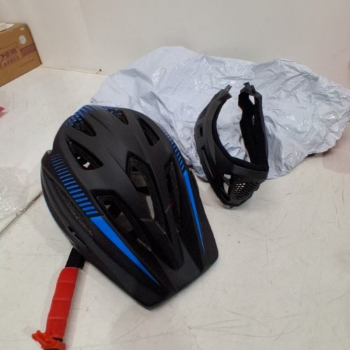 LIPSTORE CHILDREN'S FULL FACE HELMET - SMALL - BLUE\BLACK image 3