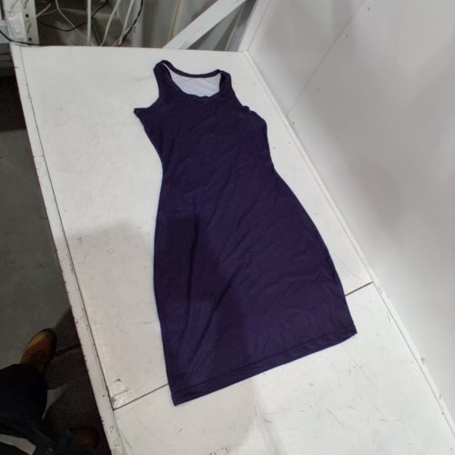 WOMENS SUMMER MINI TANK SLIM FIT DRESS - MEDIUM - PURPLE image 2
