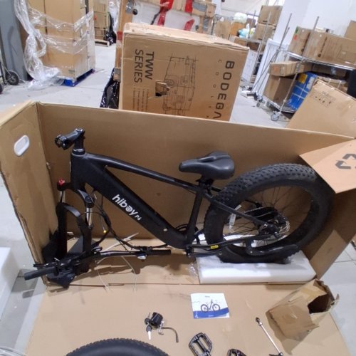 HIBOY P6 FAT TIRE ELECTRIC BIKE FOR OFF-ROAD TRAILS - 32KM/H - 48 V - 26" - BLACK (MODEL:HIBAY P6) image 5