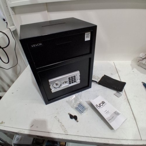 VEVOR DEPOSITORY SAFE WITH DROP SLOT AND CODE LOCK - 1.7L - BLACK (MODEL: SS-450L) image 2