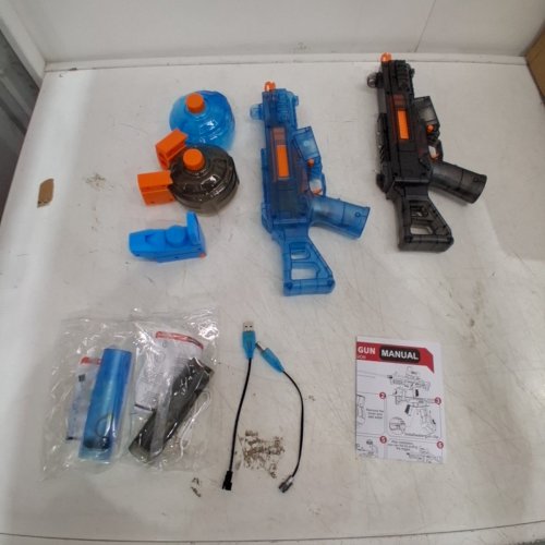 2PC TRENDY TOYS ELECTRIC WATER GUNS - BLUE/GREY image 3