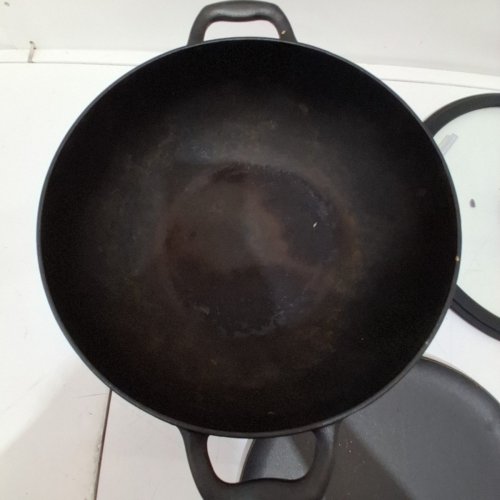 3PC TRAMONTINA PRE-SEASONED CAST IRON SET - 7QT (11") - BLACK (MODEL : 1901865) image 3
