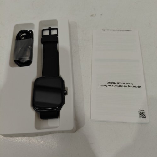 FITNESS SMART WATCH WITH ACTIVITY TRACKING - 1.9" - BLACK (MODEL: T70) image 2