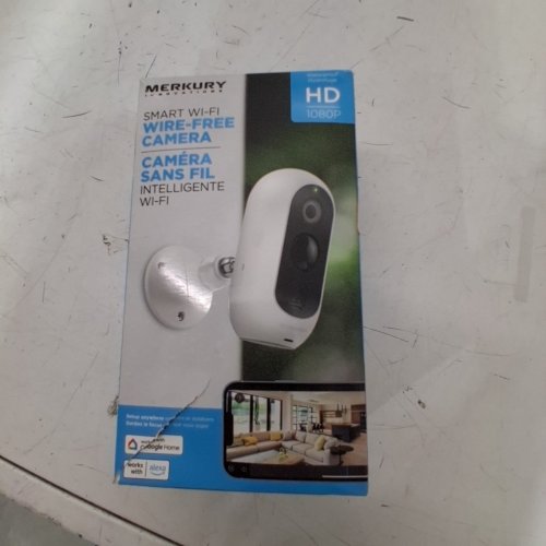 MERKURY SMART OUTDOOR BATTERY CAMERA - 1080P HD - WHITE - (MODEL:MIC-CW039-199W) image 2