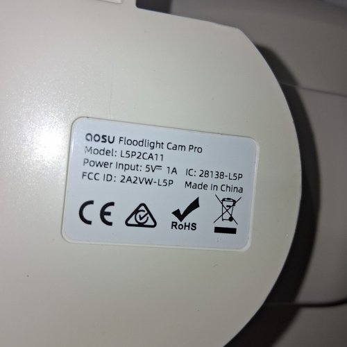 AOSU OUTDOOR FLOODLIGHT CAMERA PRO - WIRED, 3K UHD, 360º COVERAGE, AI MOTION-ACTIVATED, NIGHT VISION - WHITE (MODEL: ‎L5P2CA11) image 5