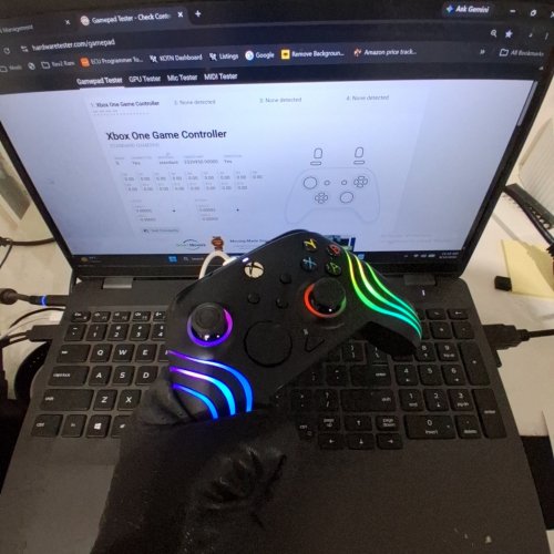 PDP GAMING RGB AFTERGLOW WAVE WIRED CONTROLLER FOR XBOX SERIES X|S, XBOX ONE, AND PC WITH 2 PROGRAMMABLE BACK BUTTONS - BLACK image 2