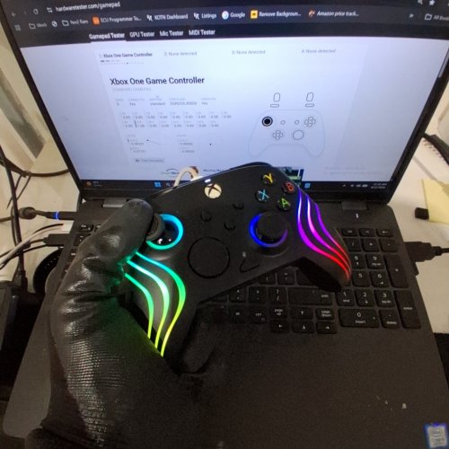 PDP GAMING RGB AFTERGLOW WAVE WIRED CONTROLLER FOR XBOX SERIES X|S, XBOX ONE, AND PC WITH 2 PROGRAMMABLE BACK BUTTONS - BLACK image 3
