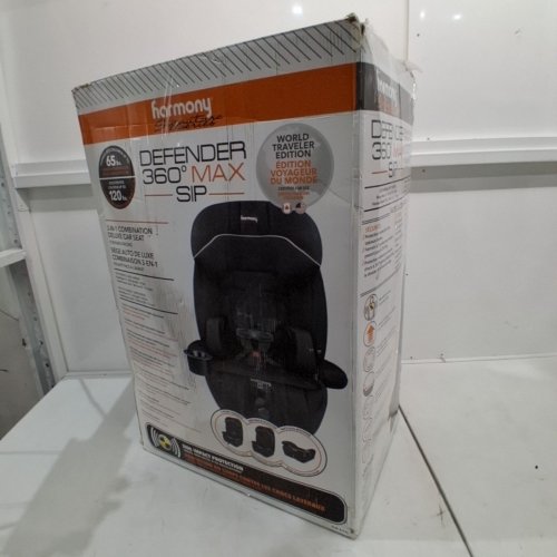 HARMONY DEFENDER 360° MAX SIP 3-IN-1 COMBINATION DELUXE CAR SEAT - 26.5LB - 120LB - MIDNIGHT/WHITE (MODEL: 0302039BLK) image 5