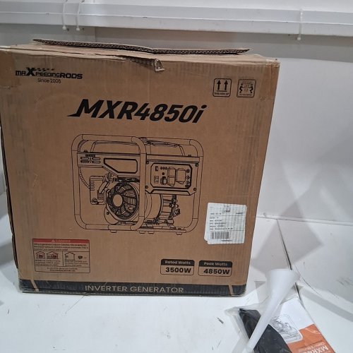 MAXPEEDING RODS INVERTER GAS POWERED RV GENERATOR - 17.9" X 14.7" X 17.1" - 120V - BLACK/YELLOW (MODEL: MXR4850I) image 9