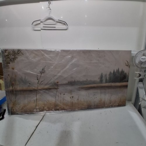 RUSTIC FARMHOUSE CANVAS WALL ART - 24"X48" - FOREST RIVER image 5