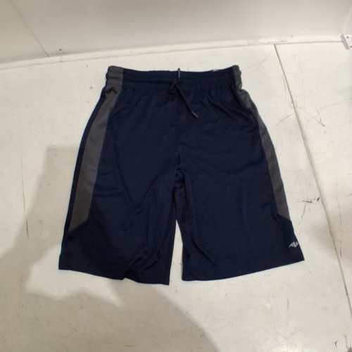 BOYS ELASTIC GYM SHORTS - EXTRA LARGE (14-16) - NAVY BLUE image 2