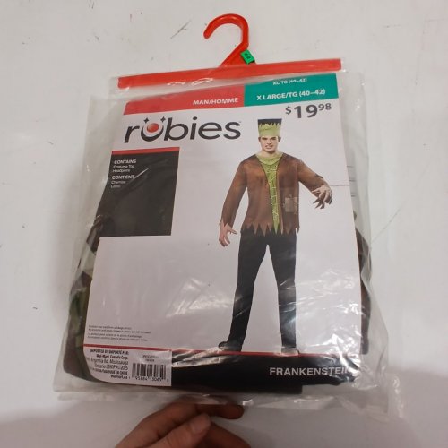 2PC MEN'S RUBIES FRANKENSTEIN COSTUME - EXTRA LARGE (40-42) - BROWN/GREEN (STYLE: 1002836) image 2